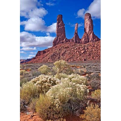 4845-Three Sisters, Monument Valley